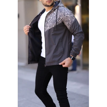 Unisex Kapüşonlu İçi Astarlı Yağmurluk - Kahve