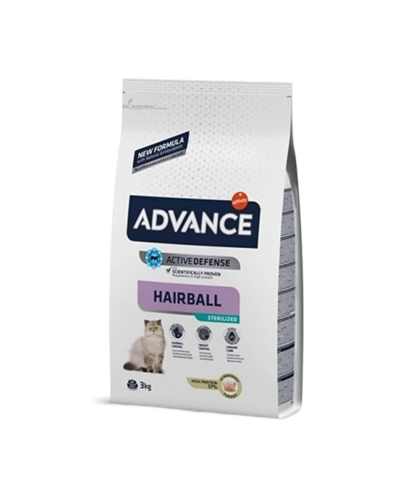 Advance Kısırlaştırılmış Hairball Hindili Kedi Maması 3 Kg
