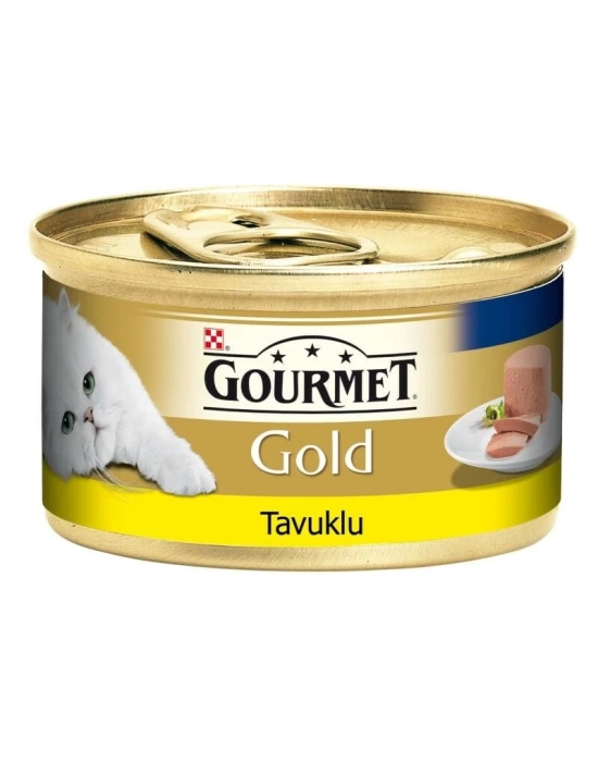 Gourmet Gold Kıyılmış Tavuklu Yetişkin Konserve Kedi Maması 85 Gr
