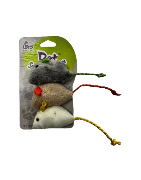 Ally Paws Üçlü Fare Oyuncağı