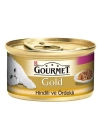 Gourmet Gold Ördek ve Hindili Yetişkin Konserve Kedi Maması 85 Gr