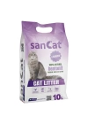 Sancat Lavanta Kokulu İnce Taneli Topaklanan Kedi Kumu 10 Lt