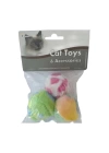 Cat Toys Peluş Top Kedi Oyuncağı 4 Cm