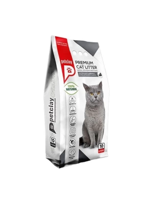 Petclay Hızlı Topaklanan Aktif Karbonlu Kedi Kumu 10 Lt