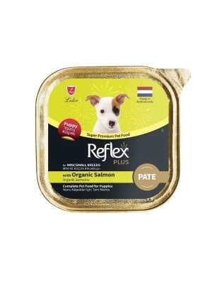 Reflex Plus Puppy Pate Organik Somonlu Küçük Irk Yavru Konserve Köpek Maması 85 Gr