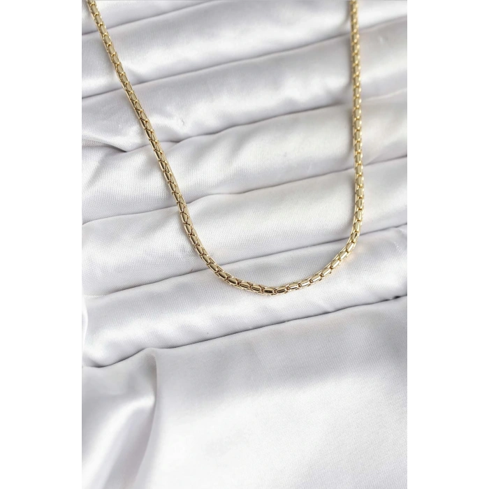 14K Gold Renk Kaplama Zincir Model CM Kadın Kolye
