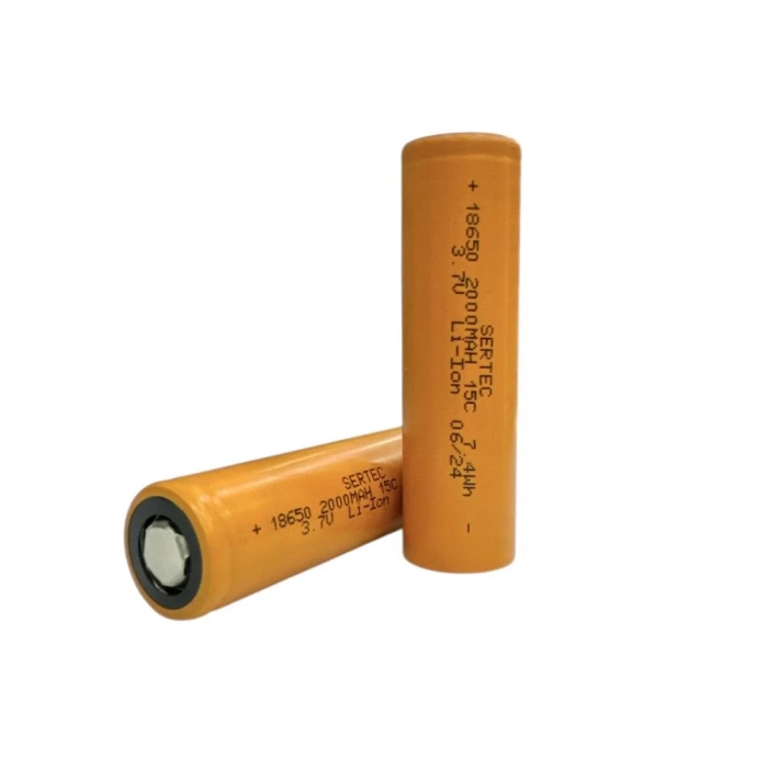 18650 3.7V 2000 Mah 15C Li-Ion Şarjlı Pil