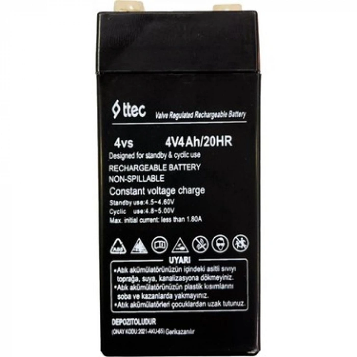 4V 4 AH Kuru Bakımsız Akü