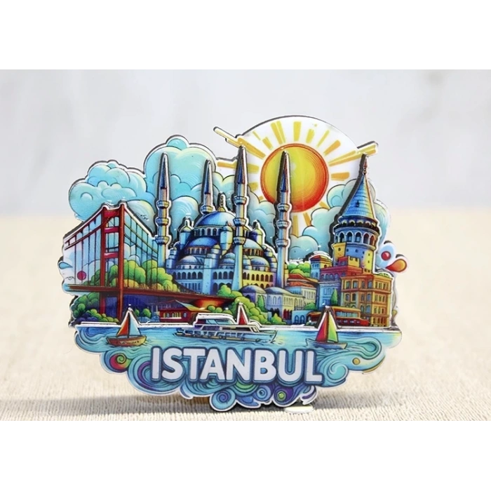 Ahşap İstanbul Temalı Magnet Alk4600