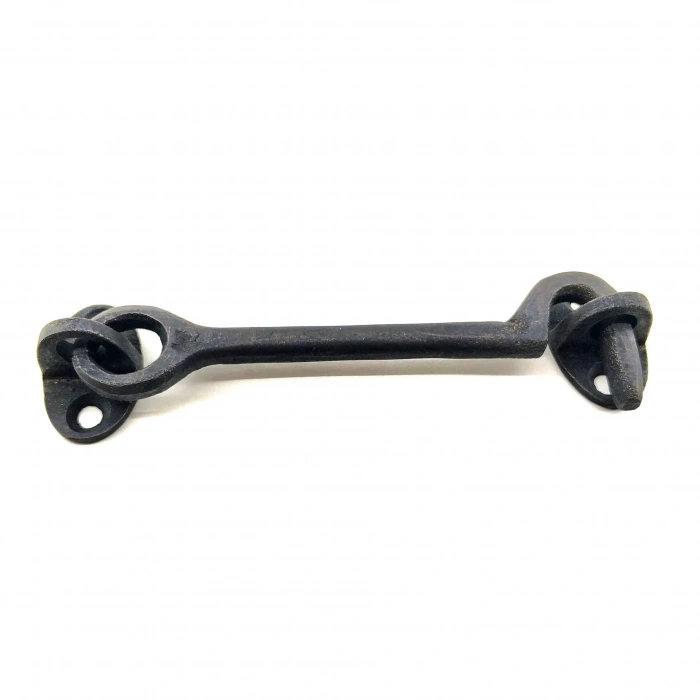 Antika Tarz Dekoratif Pirinç Çengeli - 13cm, Oksit