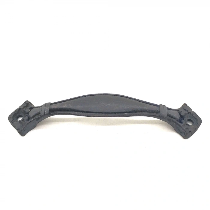 Antika Tarz Dekoratif Pirinç Deste Mobilya Kulbu - 25x120 mm, Oksit