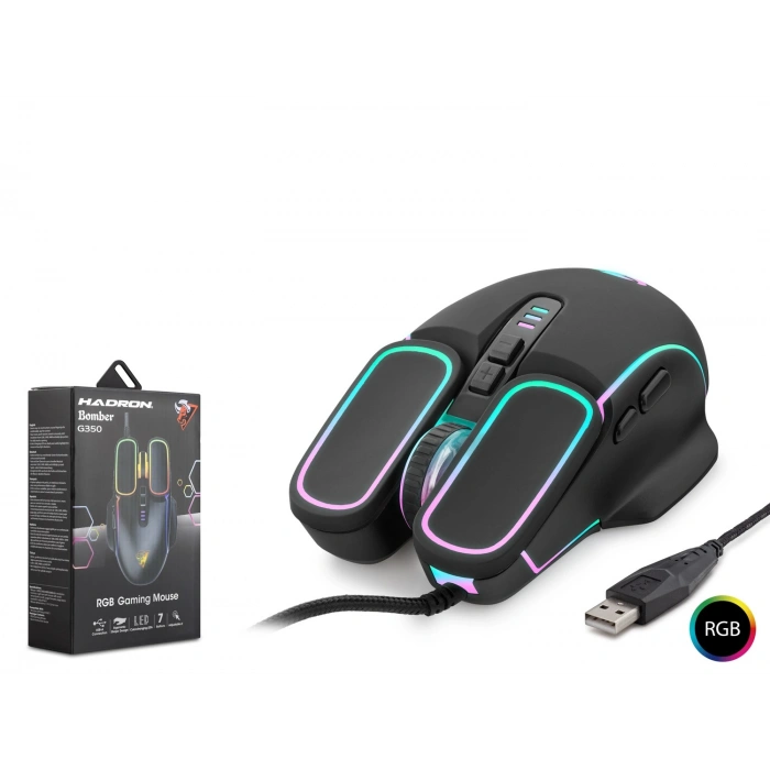 Gaming Bomber Mouse 6400 Dpi Rgb (G350Si̇yah)