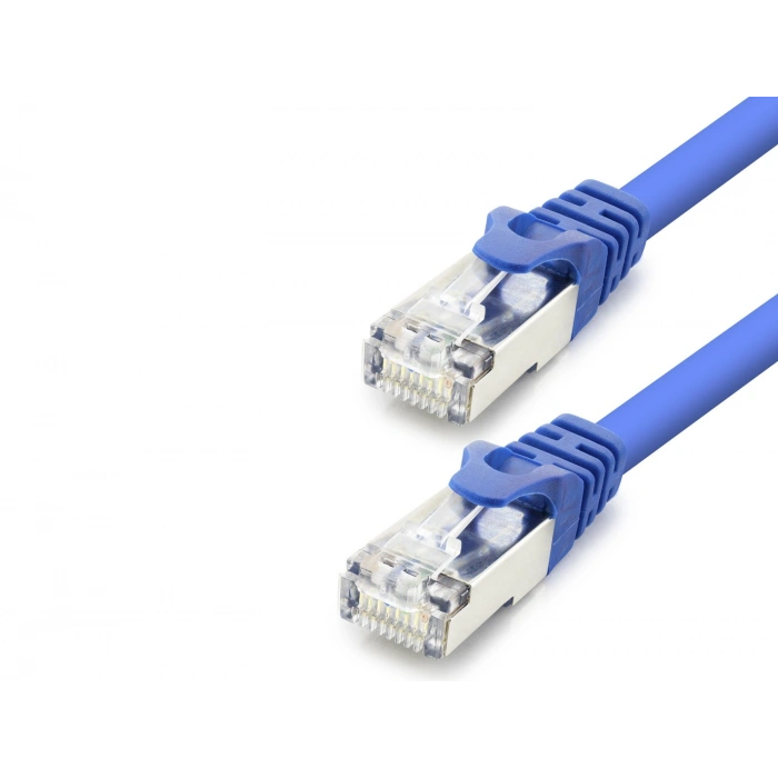 Cat7 Ethernet Patch Kablosu 10 Gbps 600 Mhz 60 Cm - Mavi HDX5098