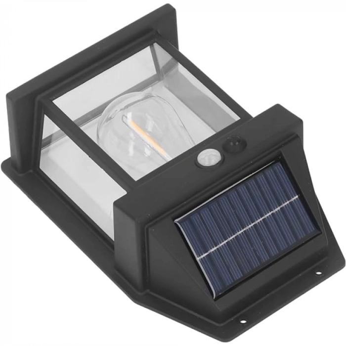 Güneş Enerjili Bahçe Aydınlatması Aplik Dekor Solar Ve Sensörlü Bahçe Balkon ve Garaj Lambası