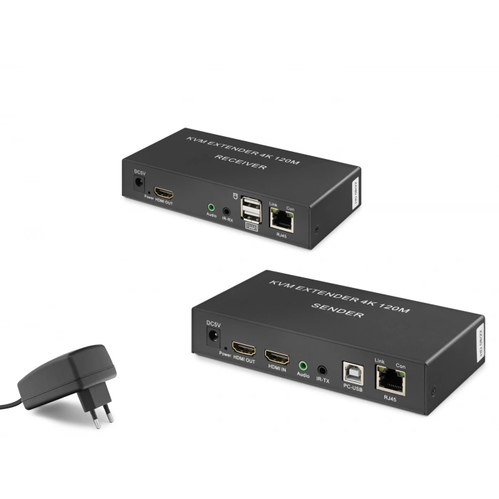 Hdmi Extender 4K 120 M - Siyah HDX1306 Kvm