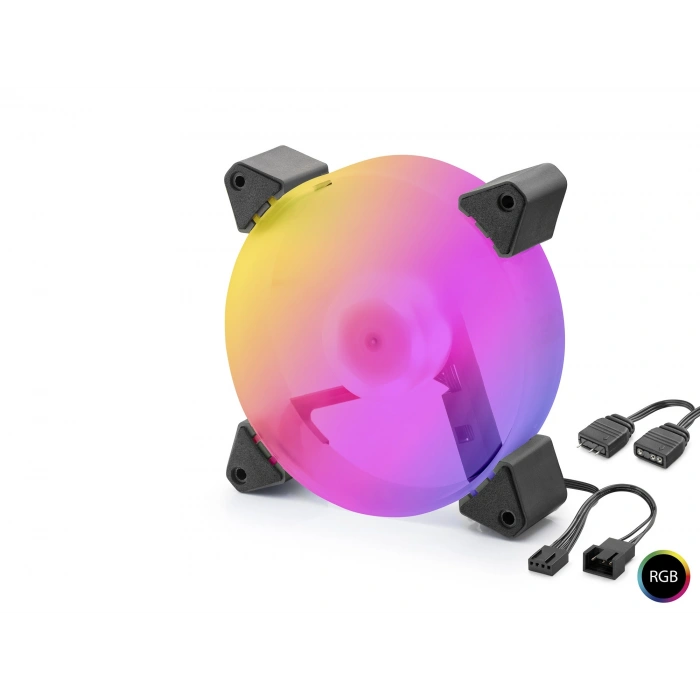 Kasa Fanı 5. Nesil Rgb 12 Cm - Siyah ND2665