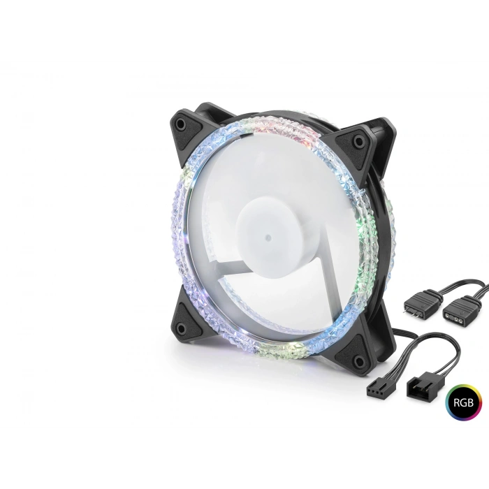 Kasa Fanı Kristal Rgb 12 Cm - Siyah ND2662