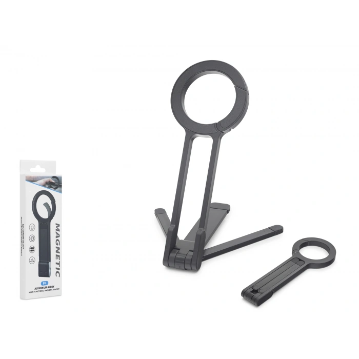 Masaüstü Telefon Standı Plastik Manyetik Katlanır (ND8029Siyah)