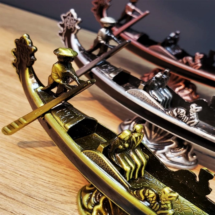 Metal Dekoratif Venedik Kayık 1 Adet