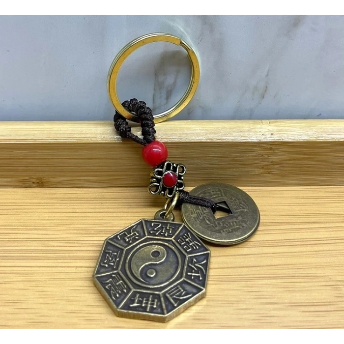 Metal Yin Yang Anahtarlık Alk4457