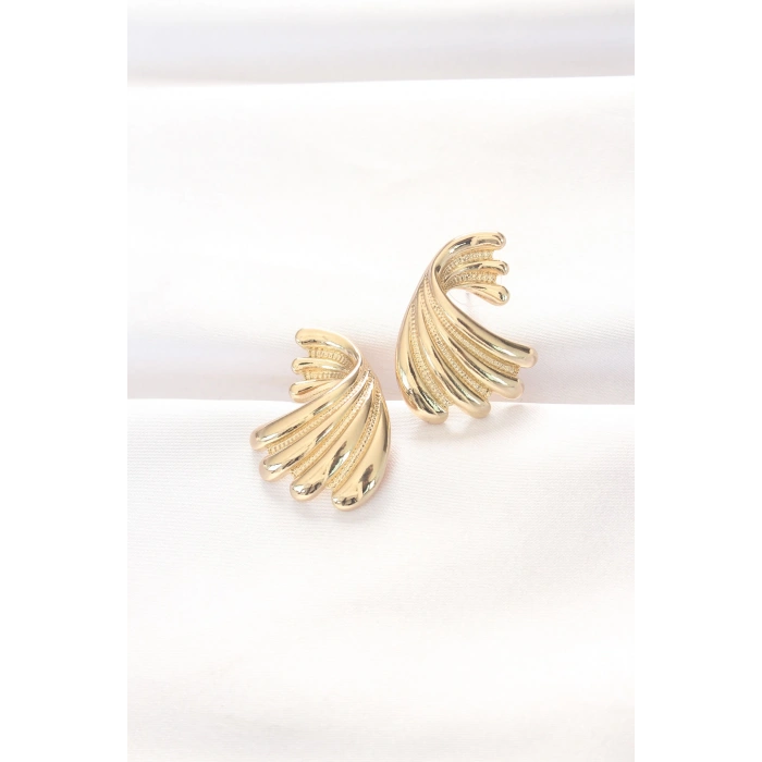 Pirinç Gold Renk Küpe