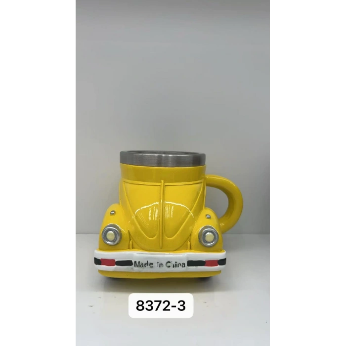 Seramik Kupa Bardak (Sarı VosVos Şekilli)