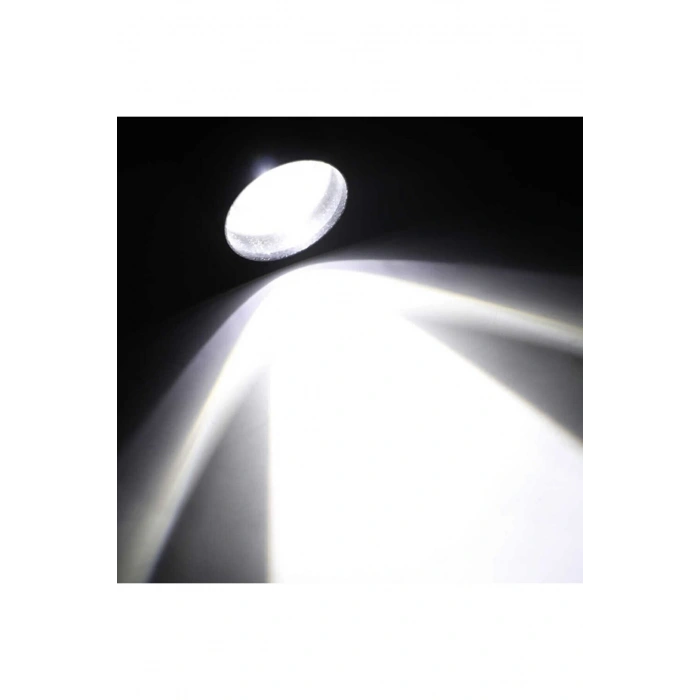Ultra Çift Yönlü Güçlü Pilli Led El Feneri 2000 Lümen 6W Cob Led Su Geçirmez Zoomlu 3 Modlu