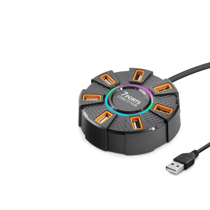 Usb Hub 7*Usb 1.2M Siyah HDX7035