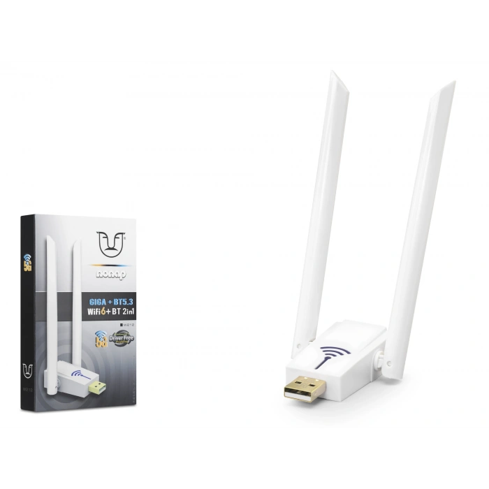 USB Wifi Adaptör (Wifi 6 Bluetooth 5.3 - W212)