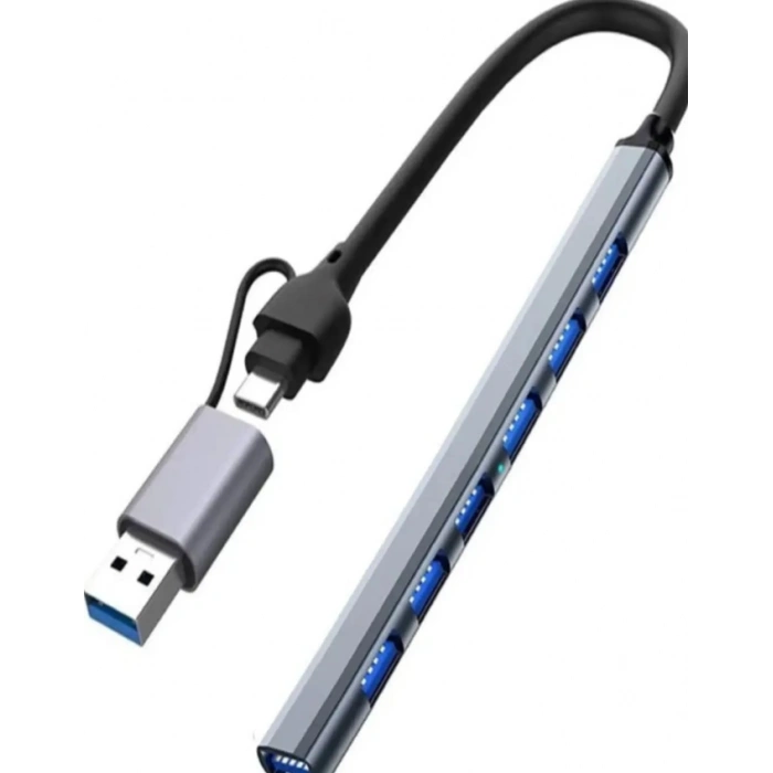 ZR288 7 Port Ads303/D Type-C Usb Metal Usb Hub