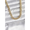 14K Gold Renk Kaplama Kalın Zincir Model CM Kadın Kolye