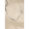 316L Çelik Silver Renk 45 cm İtalyan Zincir Model Kadın Kolye