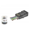 Cat6 Rj45 Konnektör - 100 Adet Siyah (ND2402/ Özel Plastik Kutulu)