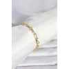 CM 14K Gold Renk Kalın Zincir Model Kadın Bileklik