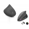 Ergonomik Dikey Gaming Mouse Dual Mode 1600 Dpi Sessiz Rgb - Siyah ND1211