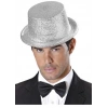 Gümüş Renk Uzun Plastik Simli Parti Şapkası