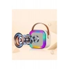 Karaoke Kablosuz Hoparlör Mikrofonlu Rgb Işıklı Bluetooth Speaker Tf Kart/usb Beyaz