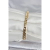 Pirinç Gold Renk Zirkon Taşlı Kadın Bileklik