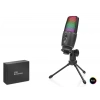 Profesyonel Gaming Rgb Mikrofon Dokunmatik Mute Ve Gain Kontrollü Type-C - Siyah ME31
