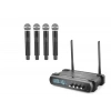 Profesyonel Kablosuz Vhf Mikrofon 4’Lü Set - Siyah HDX2792