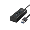 Usb3.0 Hub 3xUsb + Usb3.0 30Cm (HDX7017 Siyah)