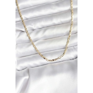 14K Gold Renk Kaplama Ezme Zincir Model CM Kadın Kolye