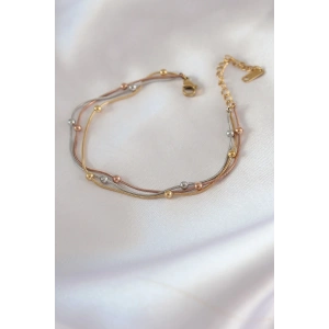 316L Çelik Mix Renk Minimal Toplu Kadın Bileklik