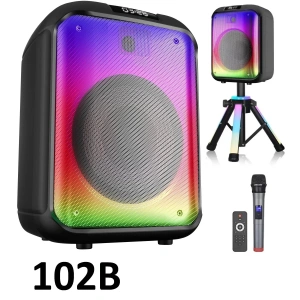 40 Watt 12 INCH Kablosuz Mikrofonlu Kumandalı FM/BT/USB ve TF Kart TRIPOD lu Anfili Hoparlör NDR-102B