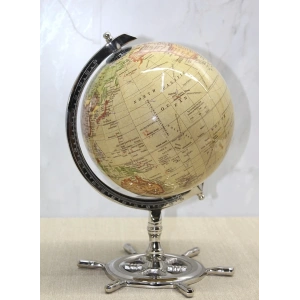 Altı Dümenli Dekoratif Dünya Küre 4160-pw