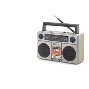 Bluetooth Nostaljik Fm Radyo Usb Tf Aux Taşınabilir Hoparlör (FX2510B Bej)