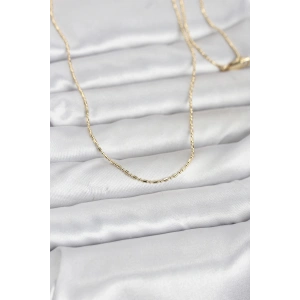 CM 14K Gold Renk Parçalı Topçuk Model 60 cm Kadın Kolye