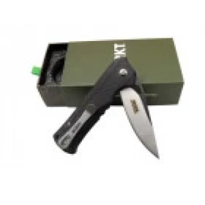 Crkt Muskie 202 BK Siyah Kamp / Outdoor Çakı 18 cm - Yarı Otomatik, Kutulu