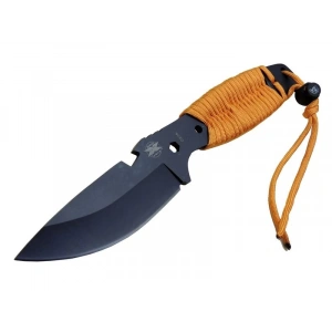 DPX Gear Assault 0238TRN Kamp Bıçağı 22,5 cm - Turuncu, Metal; İpli Sap