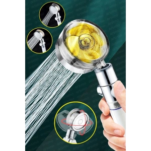 Duş Başlığı Turbo Pervaneli Serinletici Tasarım
